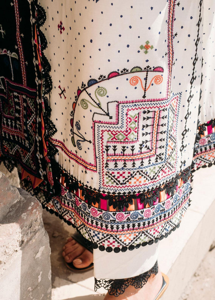 Zaha By Khadijah Shah Embroidered Karandi Suits Unstitched 3 Piece ZKS21HM ZW-21-10 ZIBA - Winter Collection