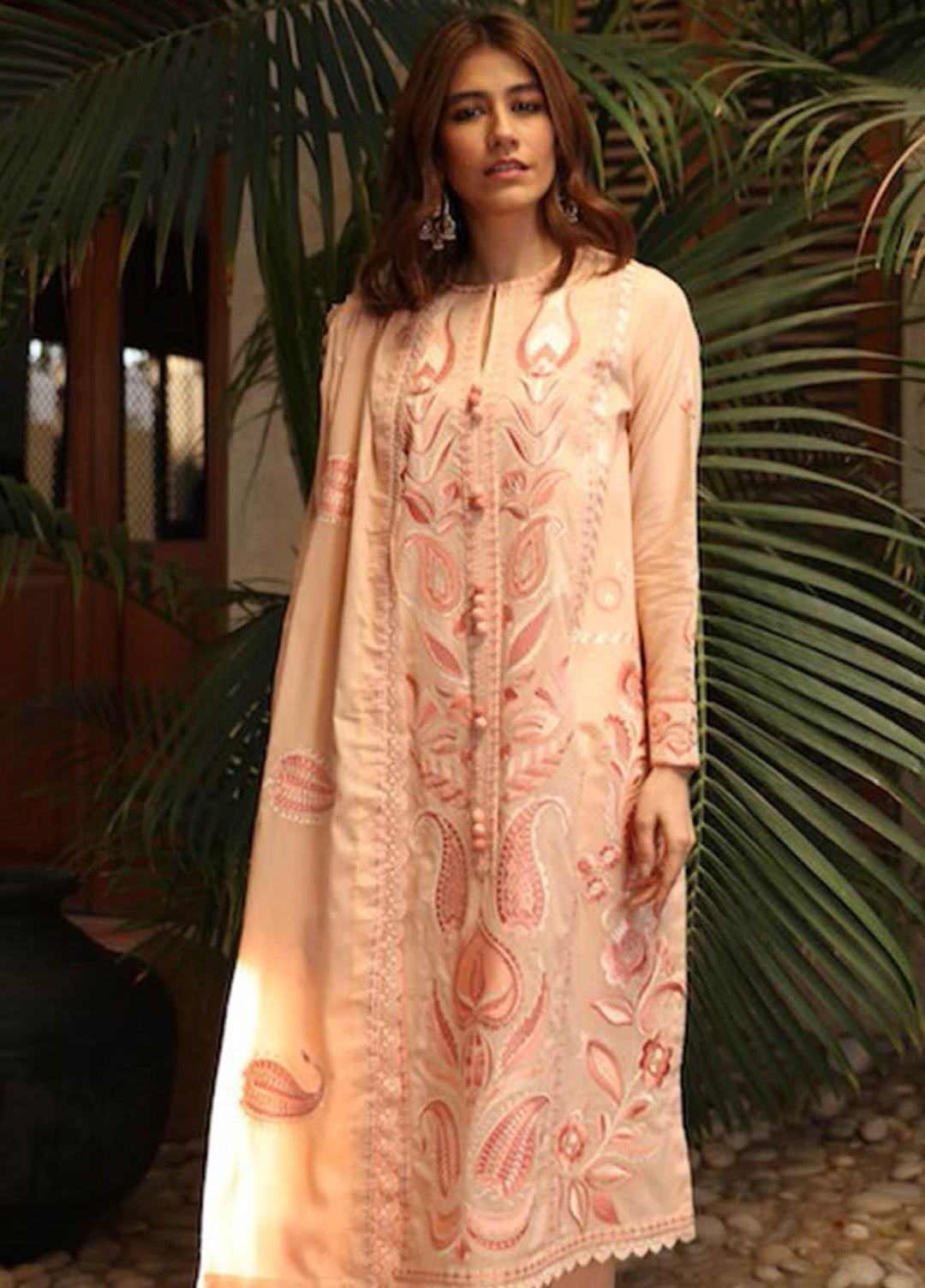 Zaha by Khadijah Shah Embroidered Lawn Suits Unstitched 3 Piece ZKS21L ZL21-06-A SAREH - Summer Collection