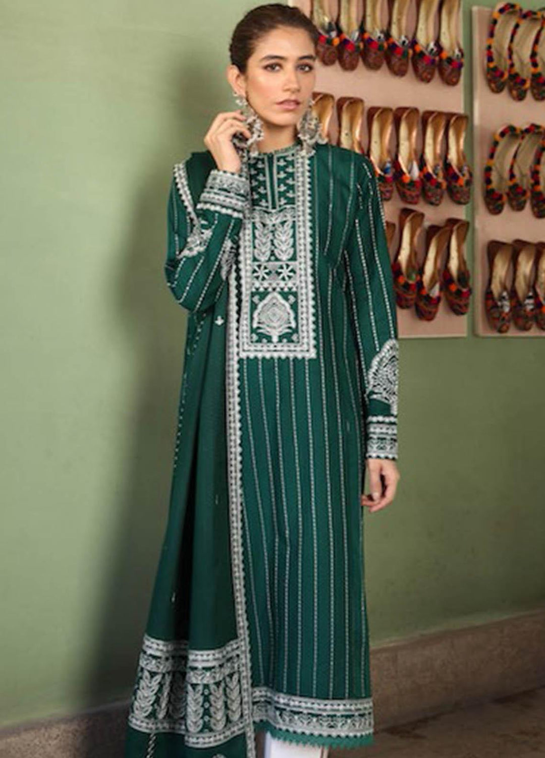 Zaha by Khadijah Shah Embroidered Lawn Suits Unstitched 3 Piece ZKS21L ZL21-08-A ZEH - Summer Collection