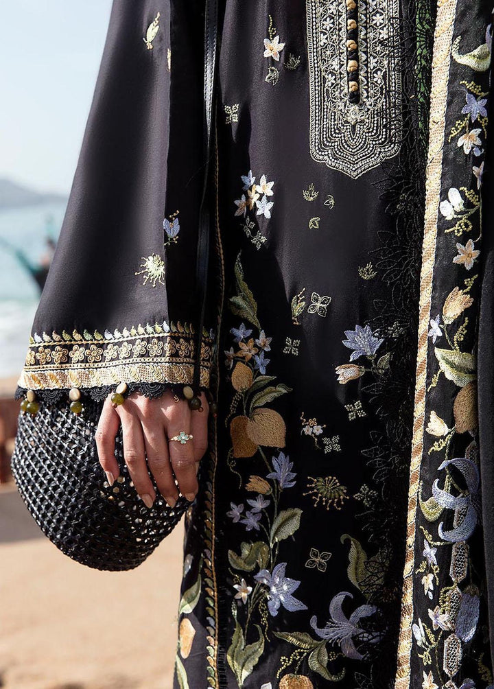 Zaha By Khadijah Shah Embroidered Lawn Suits Unstitched 3 Piece ZKS23L ZL23-07B - Spring / Summer Collection