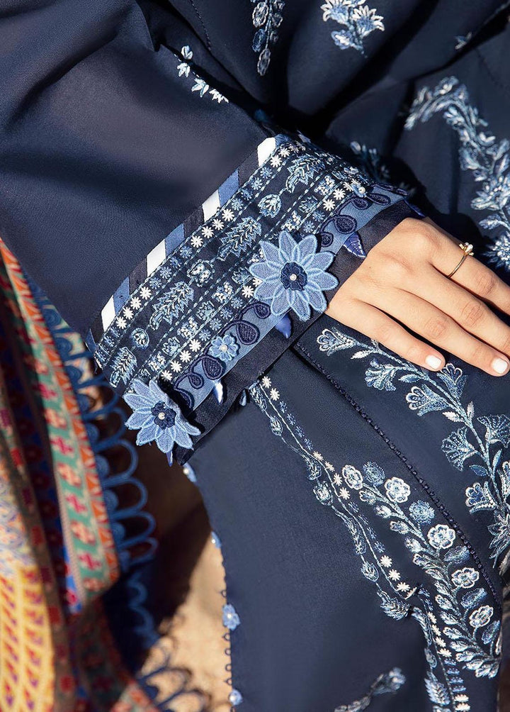 Zaha By Khadijah Shah Embroidered Lawn Suits Unstitched 3 Piece ZKS23L ZL23-10A - Spring / Summer Collection