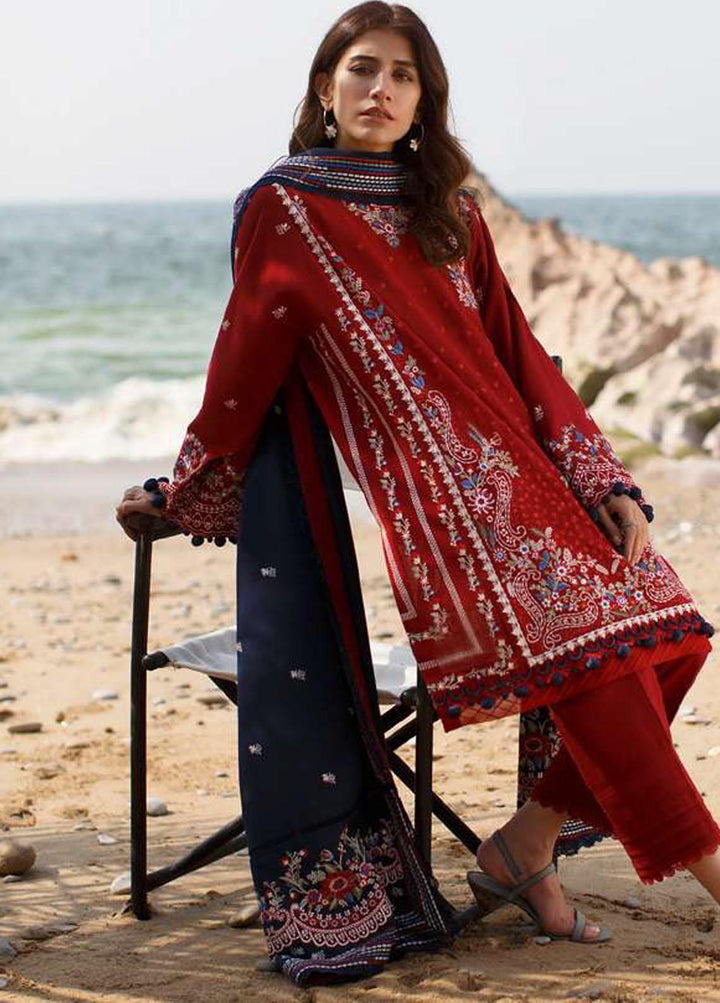 Sahel By Zaha Embroidered Khaddar Suits Unstitched 3 Piece ZKS21S ZW2-21-03 AMEERAH - Winter Collection