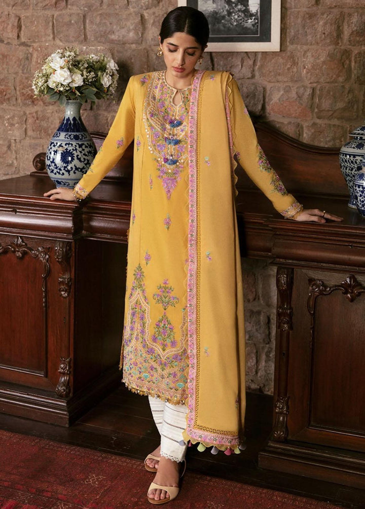 Zaha By Khadijah Shah Embroidered Lawn Suits Unstitched 3 Piece ZKS22F ZF-22-05 SHAMS - Festive Collection