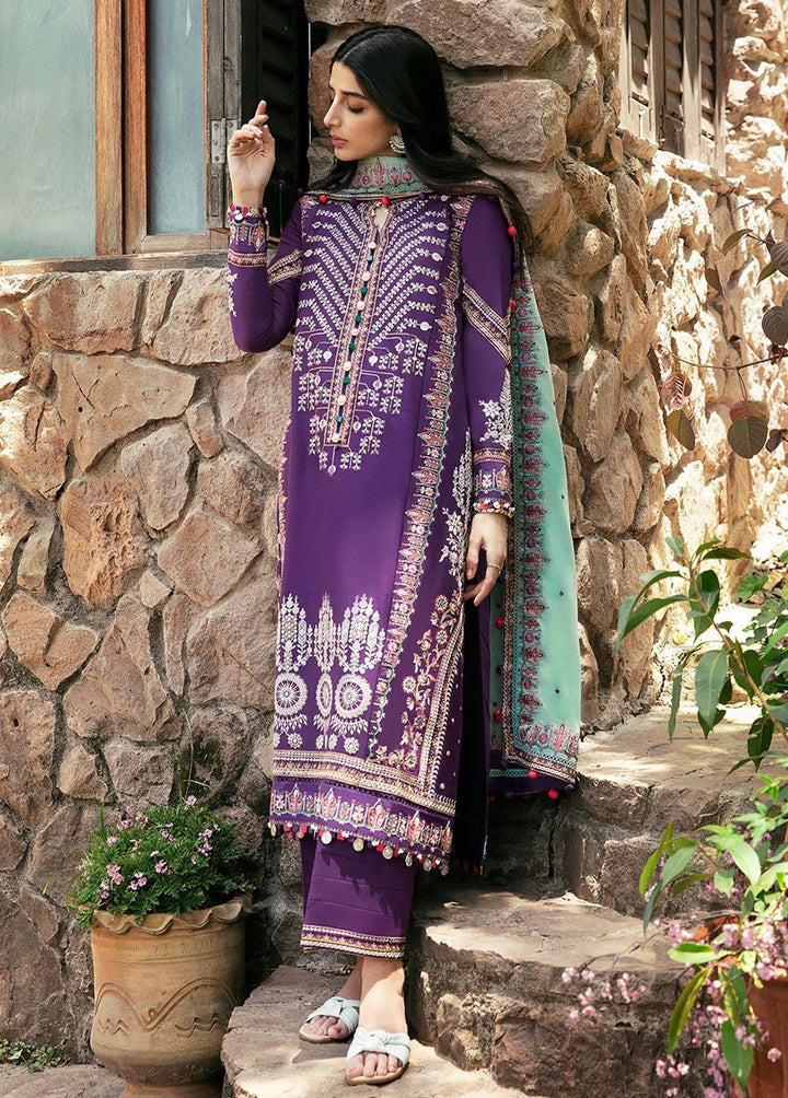 Zaha By Khadijah Shah Embroidered Lawn Suits Unstitched 3 Piece ZKS22F ZF-22-06 ARIANA - Festive Collection