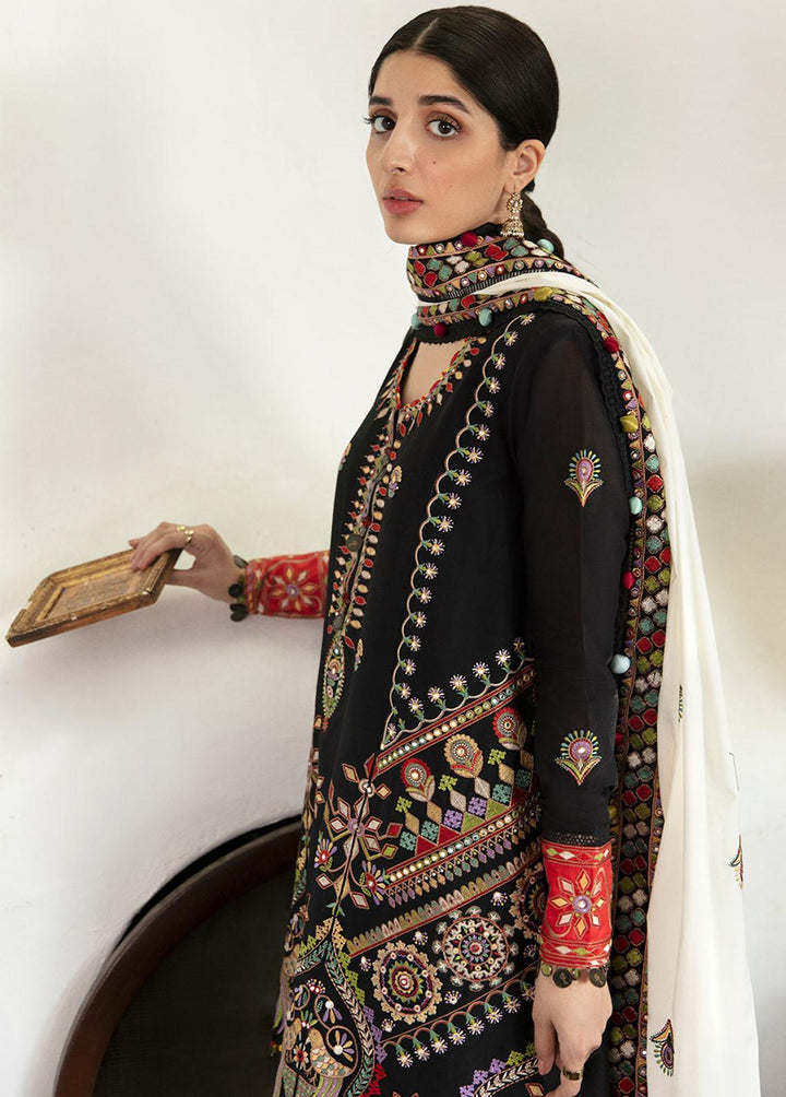 Zaha By Khadijah Shah Embroidered Lawn Suits Unstitched 3 Piece ZKS22F ZF-22-08 NAAHID - Festive Collection