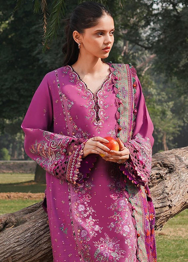 Zaha Embroidered Khaddar Suits Unstitched 3 Piece ZKS23W-2 ZW2-23-08 Negin - Winter Collection