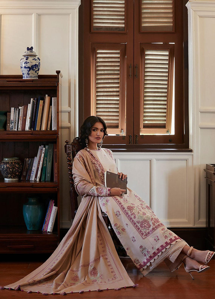 Zaha By Khadijah Shah Embroidered Khaddar Suits Unstitched 3 Piece ZKS22W ZW-22-03 HAYAL - Winter Collection