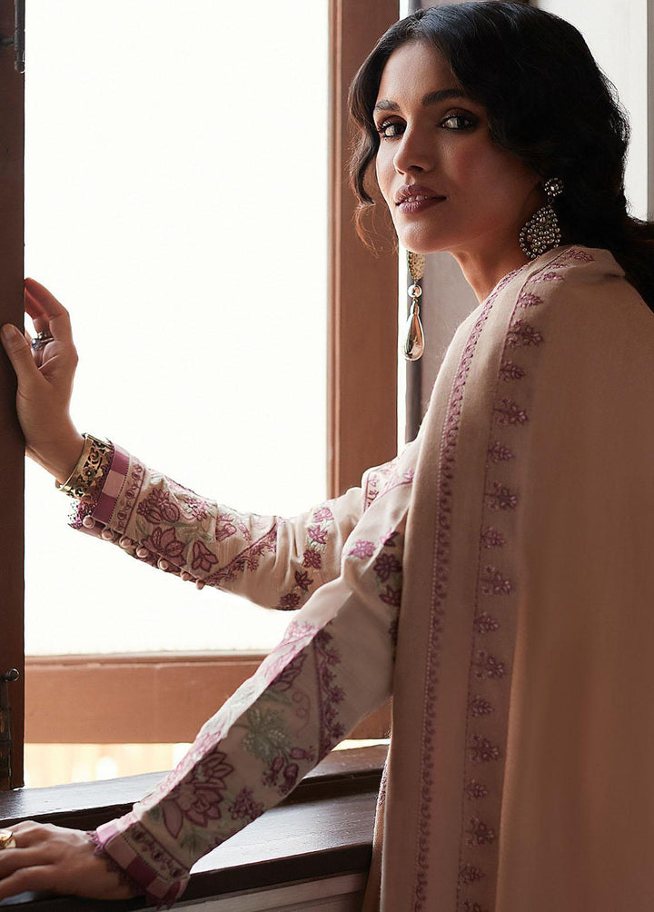 Zaha By Khadijah Shah Embroidered Khaddar Suits Unstitched 3 Piece ZKS22W ZW-22-03 HAYAL - Winter Collection