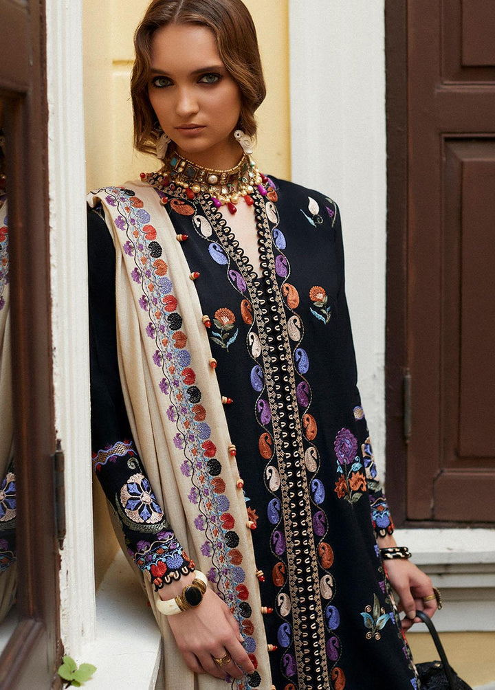 Zaha By Khadijah Shah Embroidered Khaddar Suits Unstitched 3 Piece ZKS22W ZW-22-04 FERAY - Winter Collection