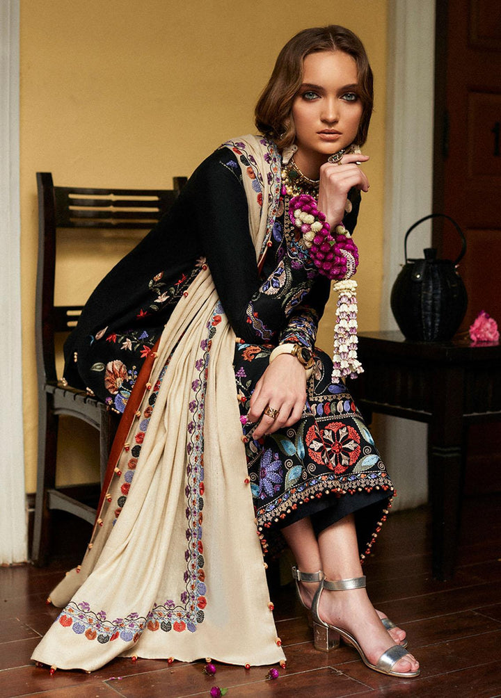 Zaha By Khadijah Shah Embroidered Khaddar Suits Unstitched 3 Piece ZKS22W ZW-22-04 FERAY - Winter Collection