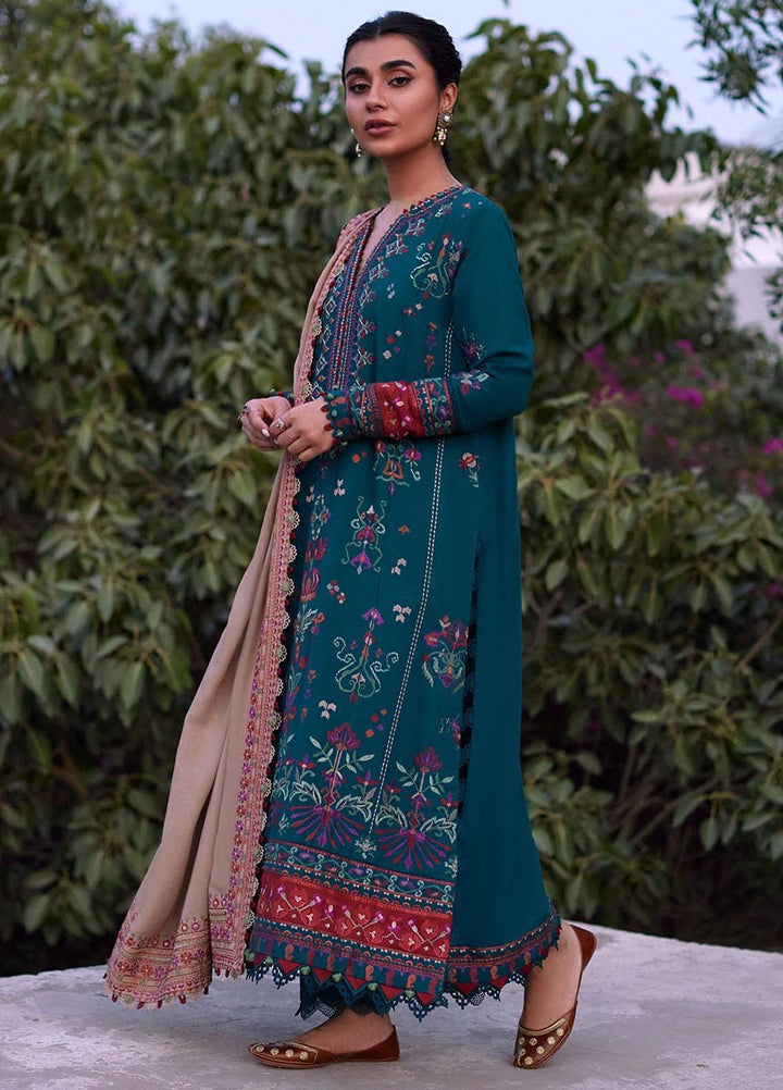 Zaha By Khadijah Shah Embroidered  Suits Unstitched 3 Piece ZKS23W ZW23-03 ECRIN - Winter Collection