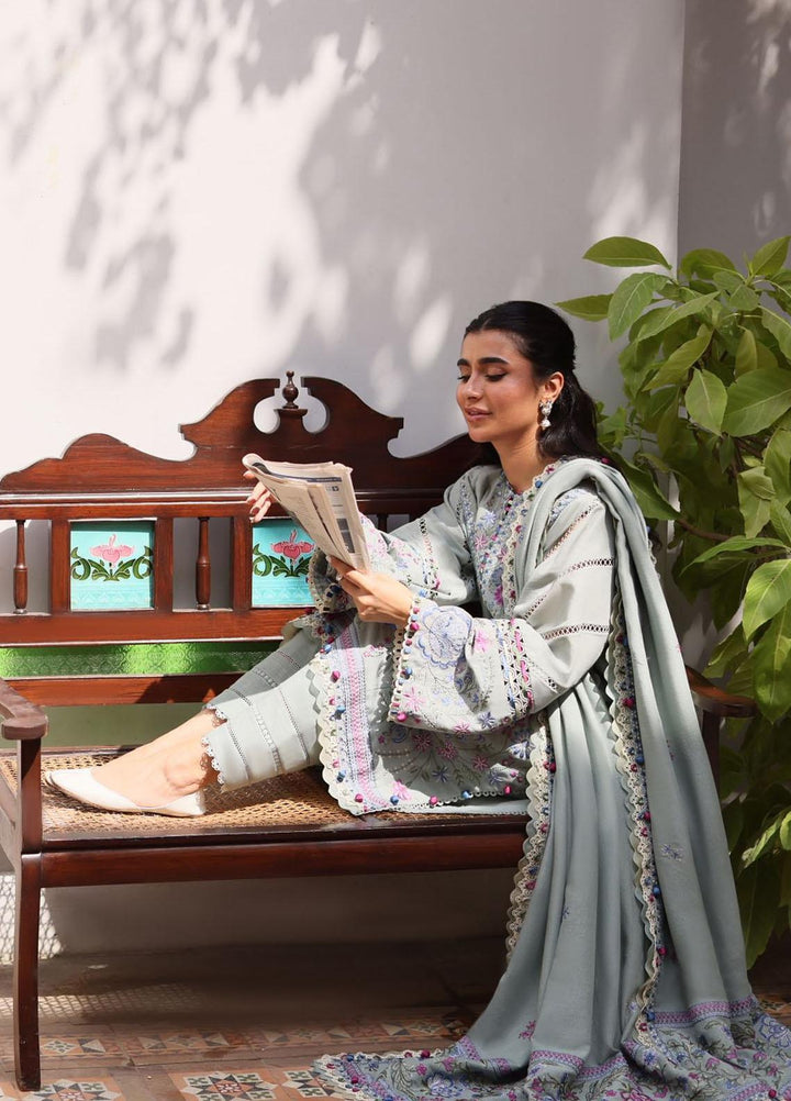 Zaha By Khadijah Shah Embroidered  Suits Unstitched 3 Piece ZKS23W ZW23-04 DERYA - Winter Collection