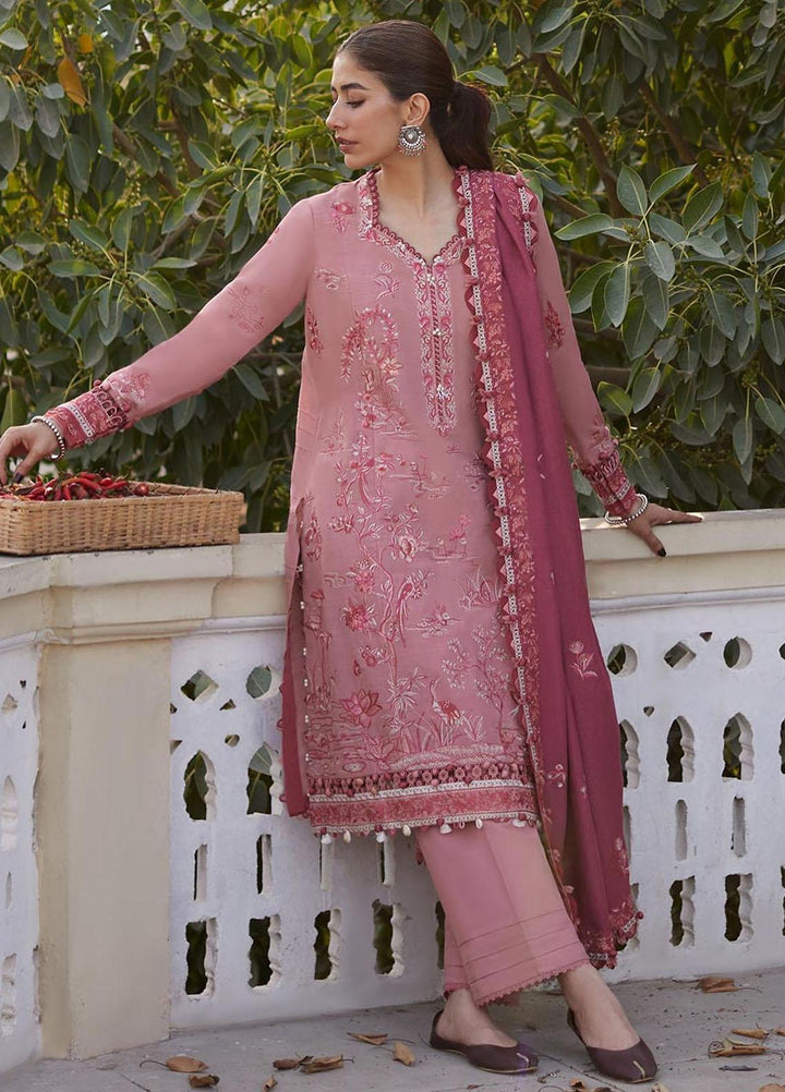 Zaha By Khadijah Shah Embroidered  Suits Unstitched 3 Piece ZKS23W ZW23-08 ELMA - Winter Collection