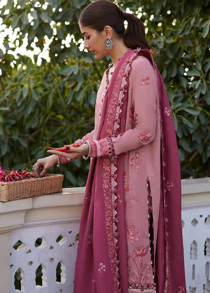 Zaha By Khadijah Shah Embroidered  Suits Unstitched 3 Piece ZKS23W ZW23-08 ELMA - Winter Collection