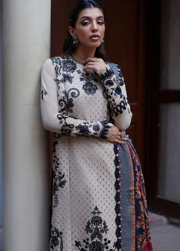 Zaha By Khadijah Shah Embroidered  Suits Unstitched 3 Piece ZKS23W ZW23-12 LARAH - Winter Collection