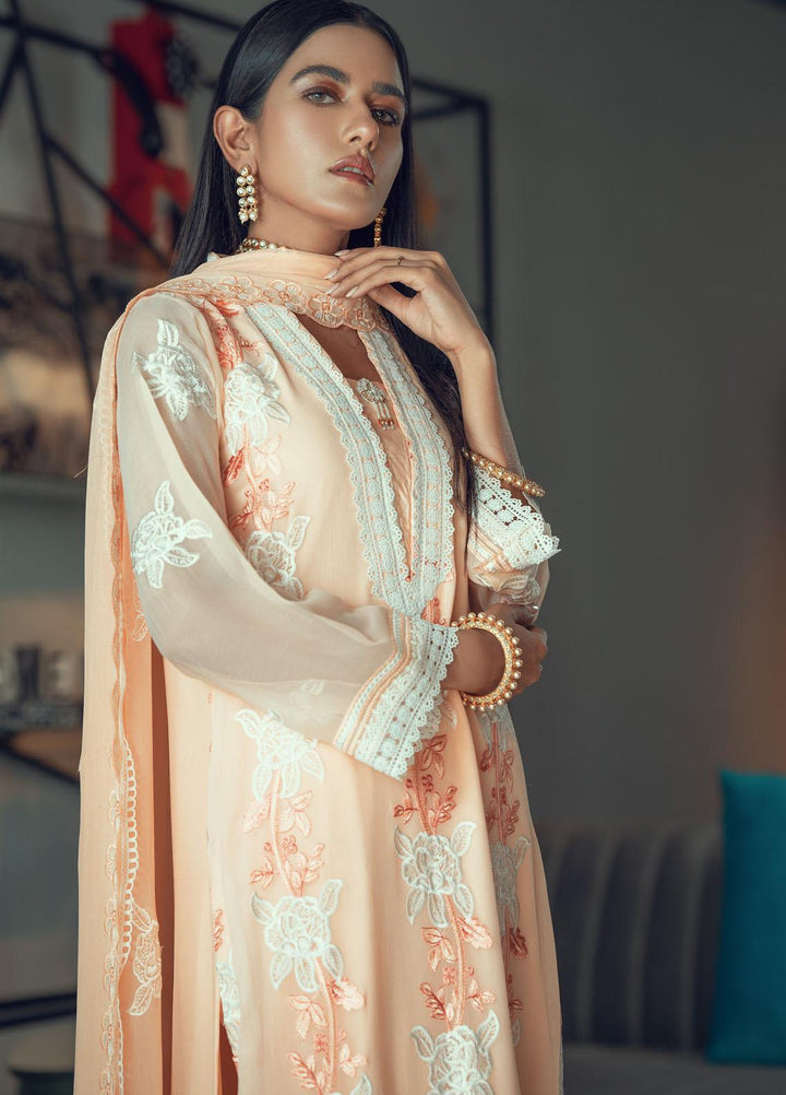 Fascino Embroidered Chiffon Suits Unstitched 3 Piece FN21Z Moss - Luxury Collection