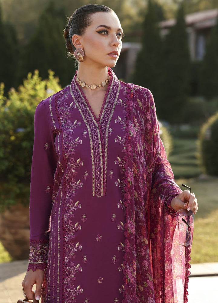Zaina by Kanwal Malik Embroidered Lawn Suits Unstitched 3 Piece KM25ZL Alvina - Summer Collection