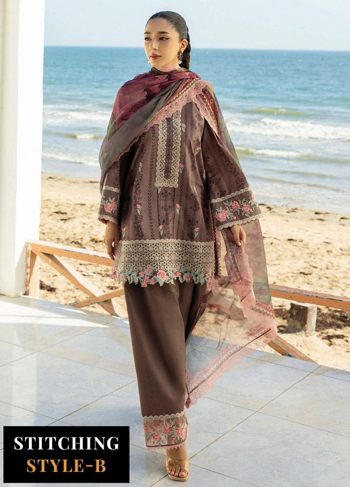Zainab Chotani Embroidered Lawn Suits Unstitched 3 Piece ZC25TL D-04 Samayrah - Summer Collection