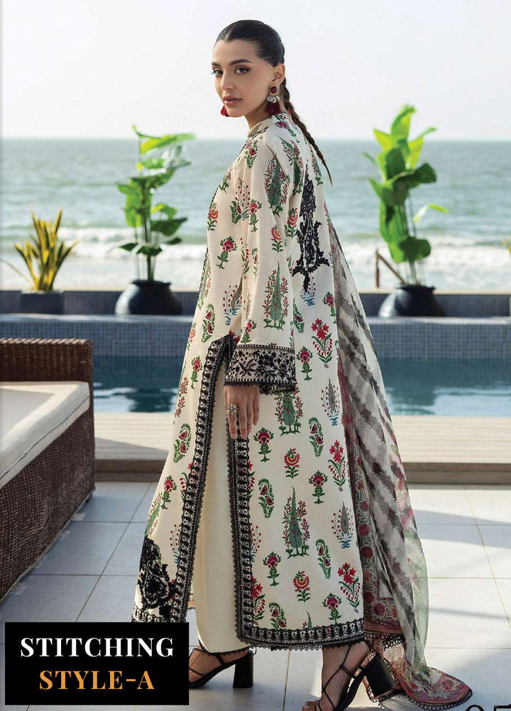 Zainab Chotani Embroidered Lawn Suits Unstitched 3 Piece ZC25TL D-05 Azureh - Summer Collection