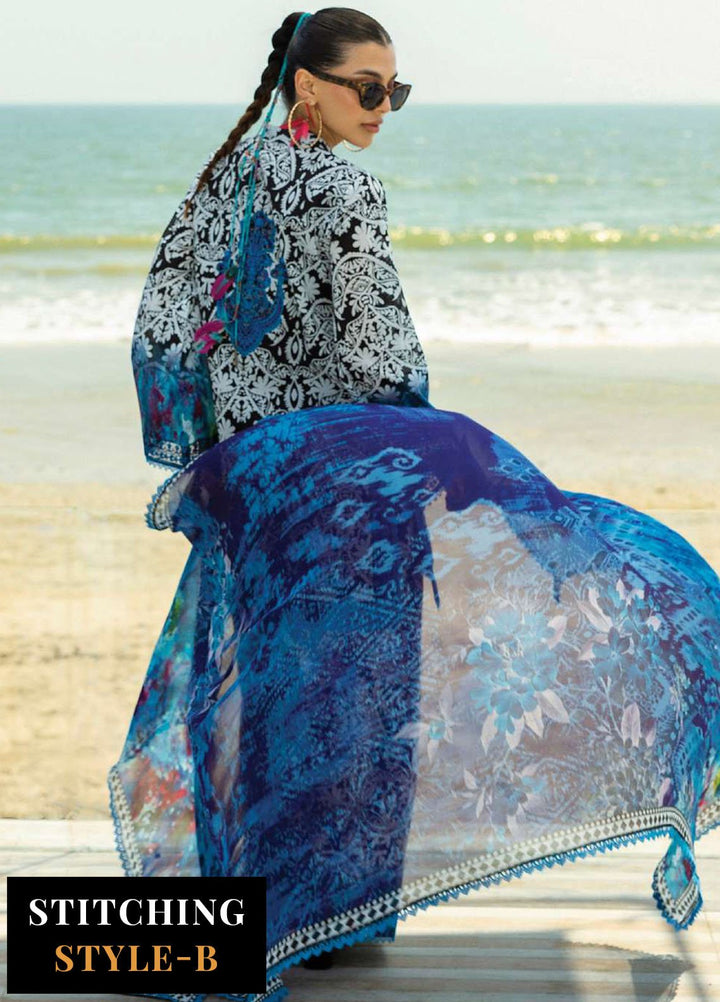 Zainab Chotani Embroidered Lawn Suits Unstitched 3 Piece ZC25TL D-07 Bella - Summer Collection