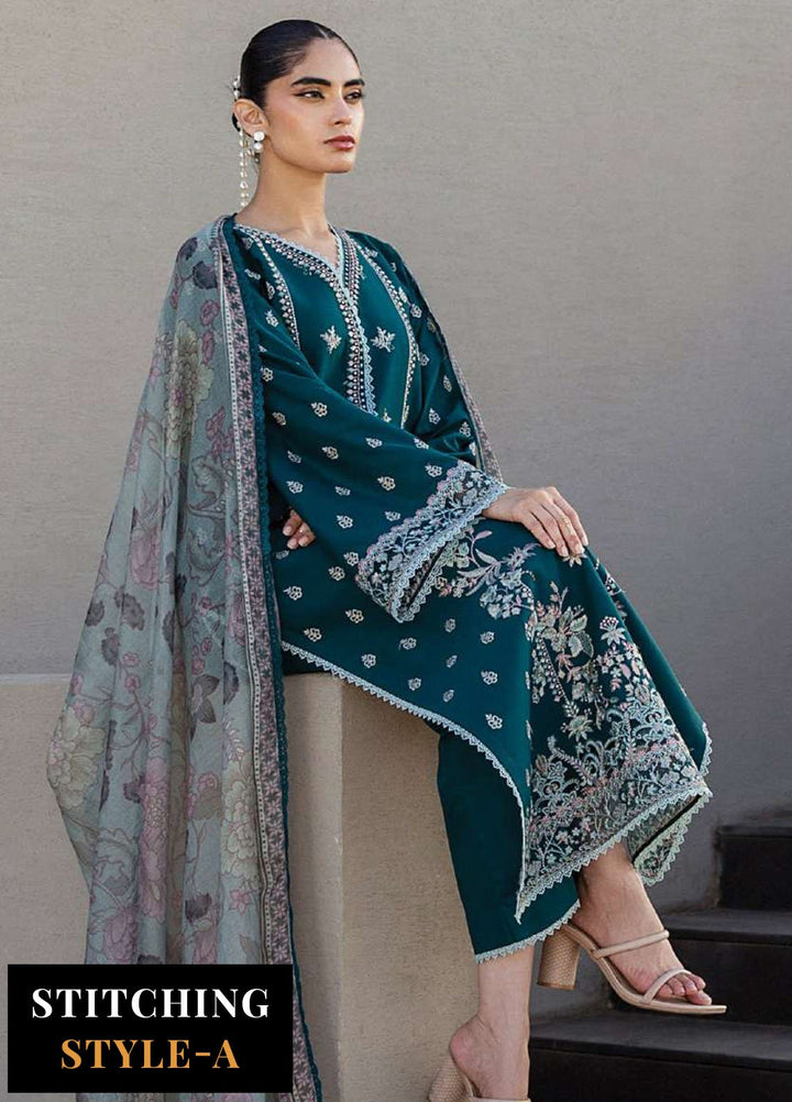Zainab Chotani Embroidered Lawn Suits Unstitched 3 Piece ZC25TL D-08 Mina - Summer Collection