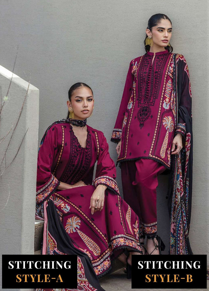 Zainab Chotani Embroidered Lawn Suits Unstitched 3 Piece ZC25TL D-12 Mahay - Summer Collection