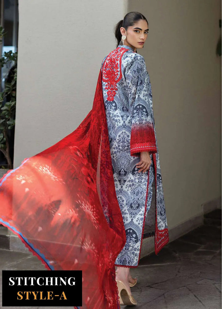 Zainab Chotani Embroidered Lawn Suits Unstitched 3 Piece ZC25TL D-16 Syra - Summer Collection