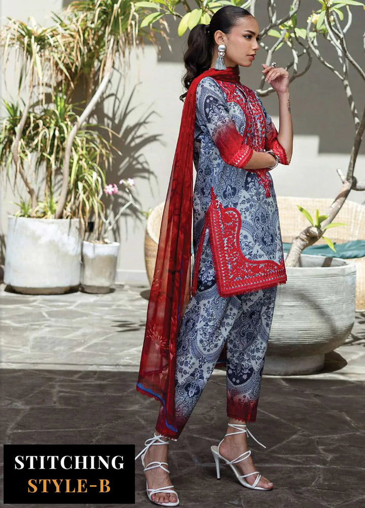 Zainab Chotani Embroidered Lawn Suits Unstitched 3 Piece ZC25TL D-16 Syra - Summer Collection