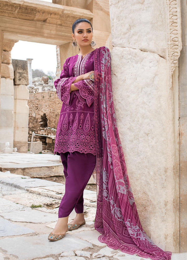 Zainab Chottani Embroidered Chikankari Suits Unstitched 3 Piece ZC21CK 10B Aylin - Luxury Collection