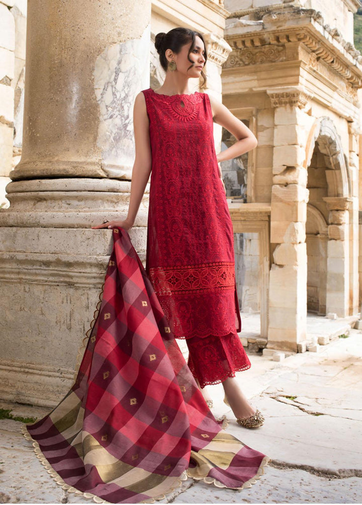 Zainab Chottani Embroidered Chikankari Suits Unstitched 3 Piece ZC21CK 1A Sanem - Luxury Collection