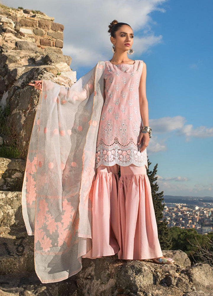 Zainab Chottani Embroidered Chikankari Suits Unstitched 3 Piece ZC21CK 6B Nermin - Luxury Collection