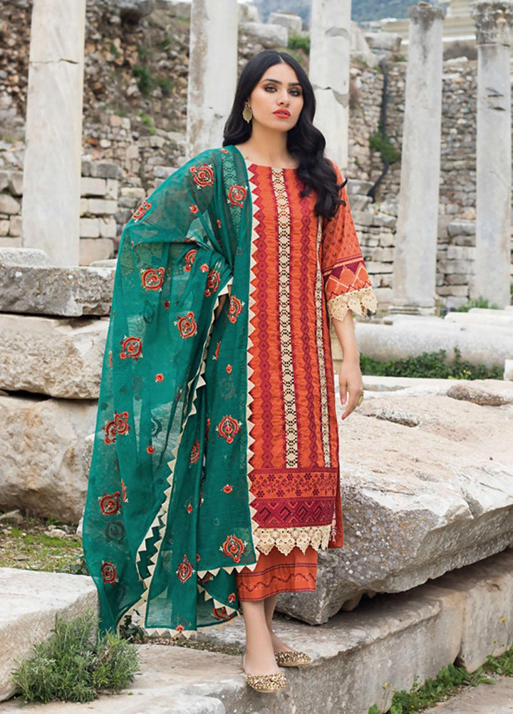 Zainab Chottani Embroidered Chikankari Suits Unstitched 3 Piece ZC21CK 7A Guzel - Luxury Collection