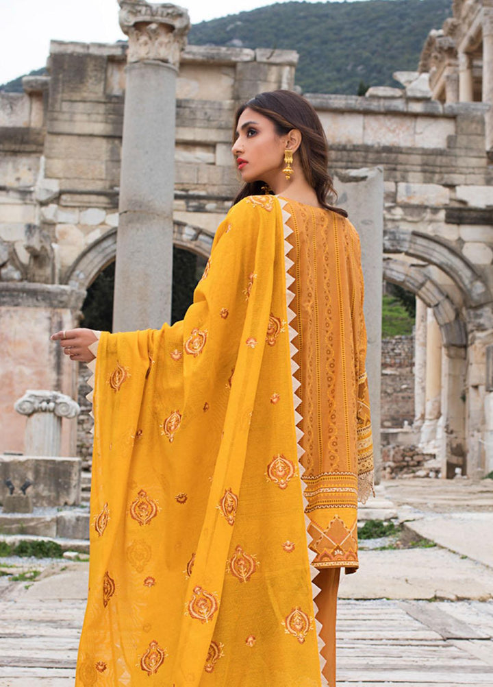 Zainab Chottani Embroidered Chikankari Suits Unstitched 3 Piece ZC21CK 7B Guzel - Luxury Collection