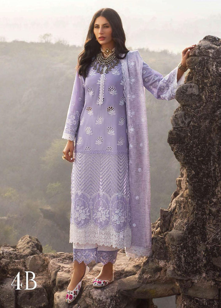 Zainab Chottani Embroidered Chikankari Suits Unstitched 3 Piece ZC22CK Aabroo 4B - Luxury Collection