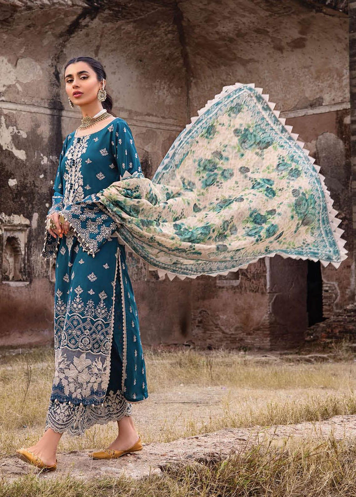 Zainab Chottani Embroidered Chikankari Suits Unstitched 3 Piece ZC22CK Azal 1A - Luxury Collection