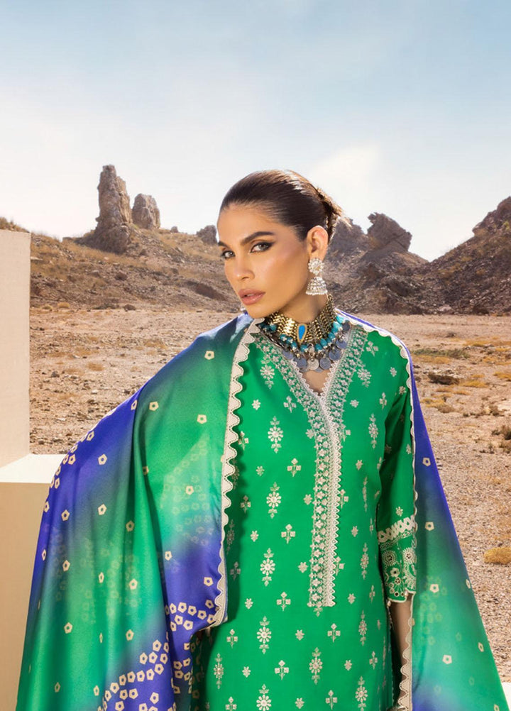 Zainab Chottani Embroidered Lawn Suits Unstitched 3 Piece CHUNARI ZC23CHN 05-A - Luxury Lawn Collection