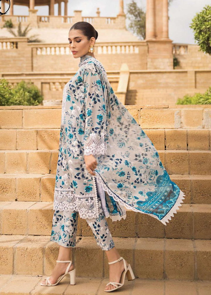 Zainab Chottani Embroidered Lawn Suits Unstitched 3 Piece ZC23L 4A - Luxury Collection