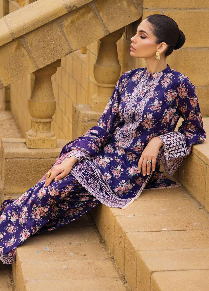 Zainab Chottani Embroidered Lawn Suits Unstitched 3 Piece ZC23L 6B - Luxury Collection
