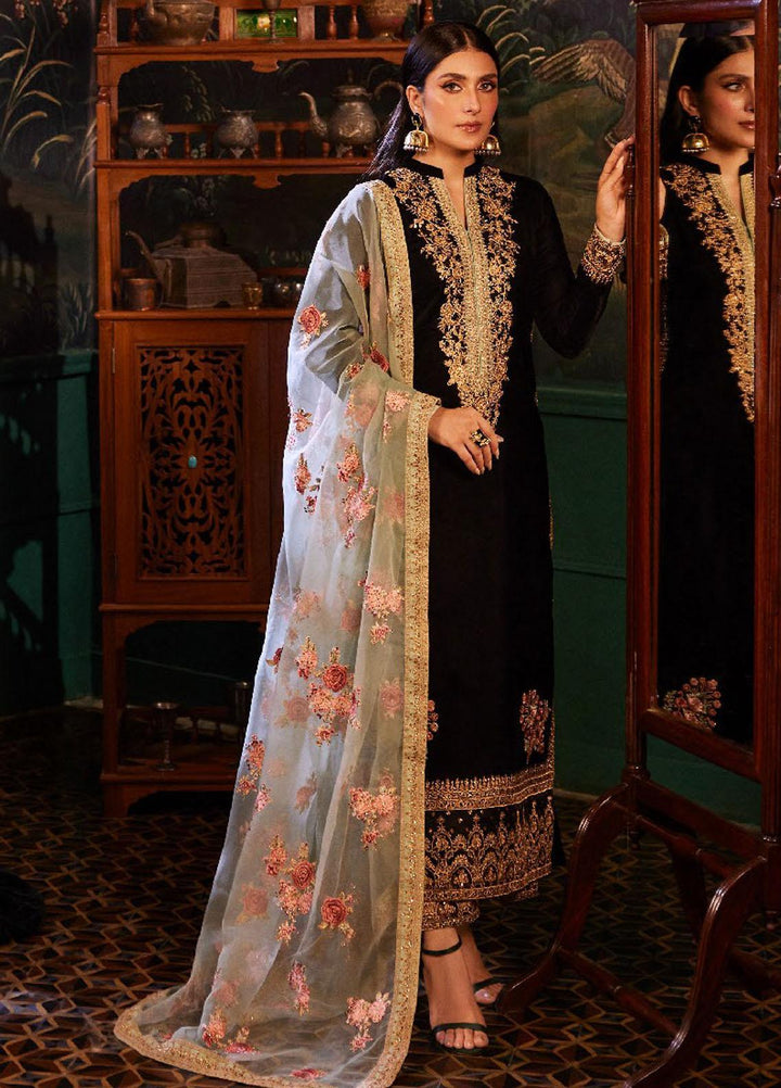 Zainab Chottani Embroidered Velvet Suits Unstitched 3 Piece ZC23UV D1 Andleep - Luxury Collection