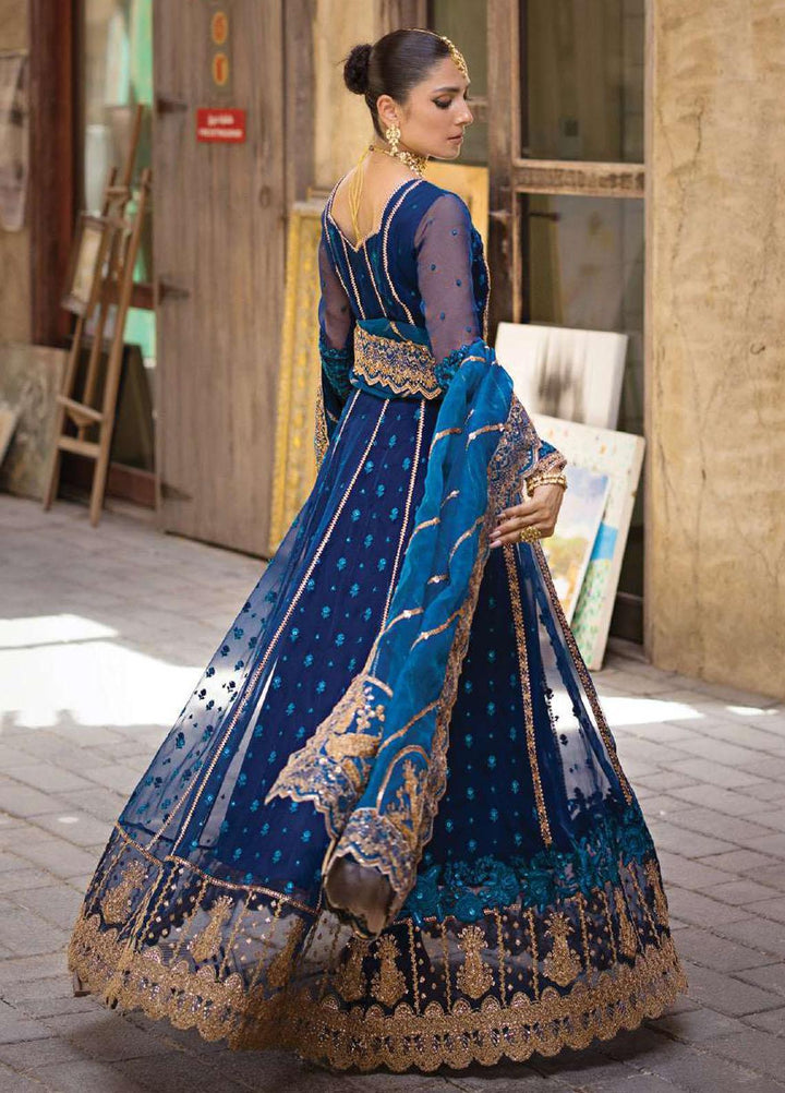 Zainab Chottani Embroidered Organza Suits Unstitched 4 Piece ZC23WF D-03 Mahi - Wedding Collection