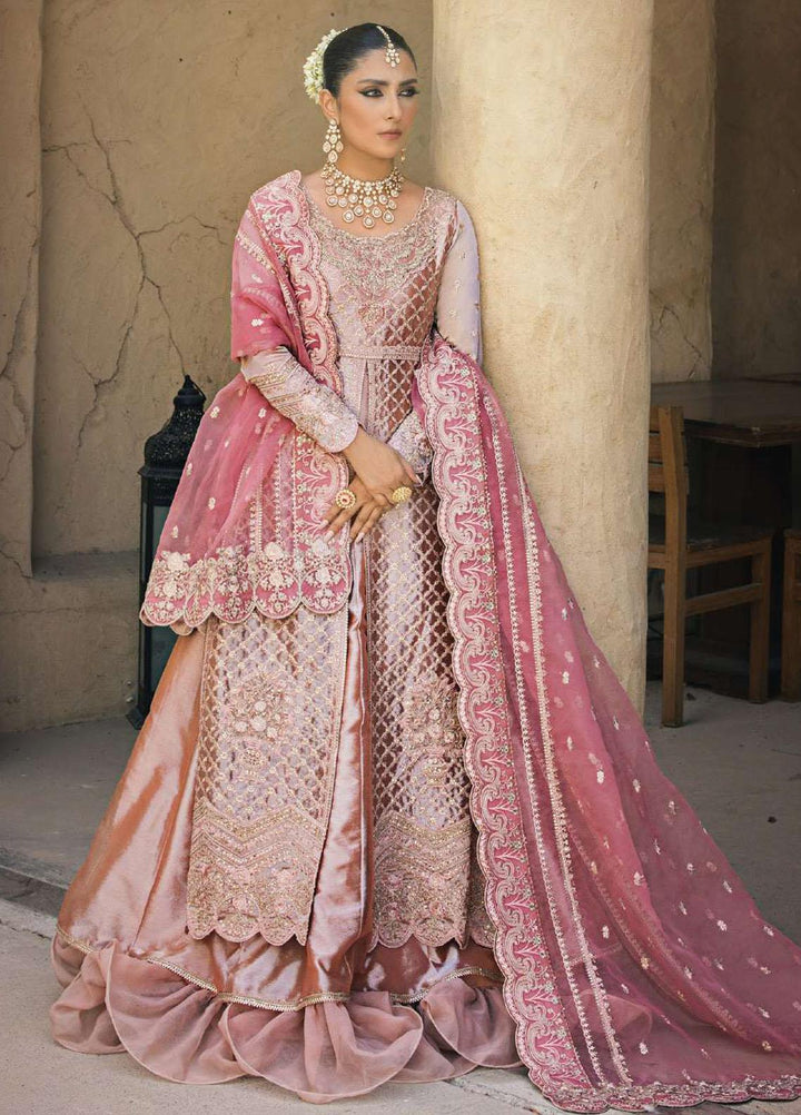 Zainab Chottani Embroidered Brocade Suits Unstitched 4 Piece ZC23WF D-07 Mah-e-Noor - Wedding Collection