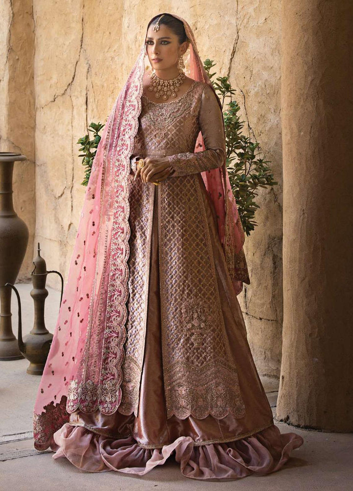 Zainab Chottani Embroidered Brocade Suits Unstitched 4 Piece ZC23WF D-07 Mah-e-Noor - Wedding Collection