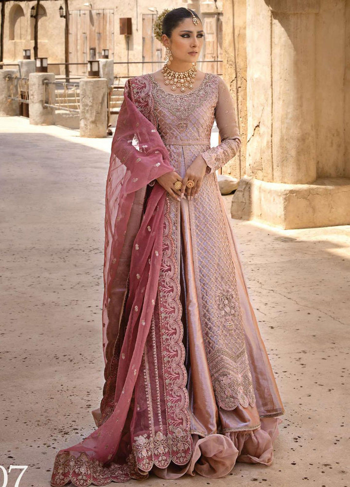 Zainab Chottani Embroidered Brocade Suits Unstitched 4 Piece ZC23WF D-07 Mah-e-Noor - Wedding Collection