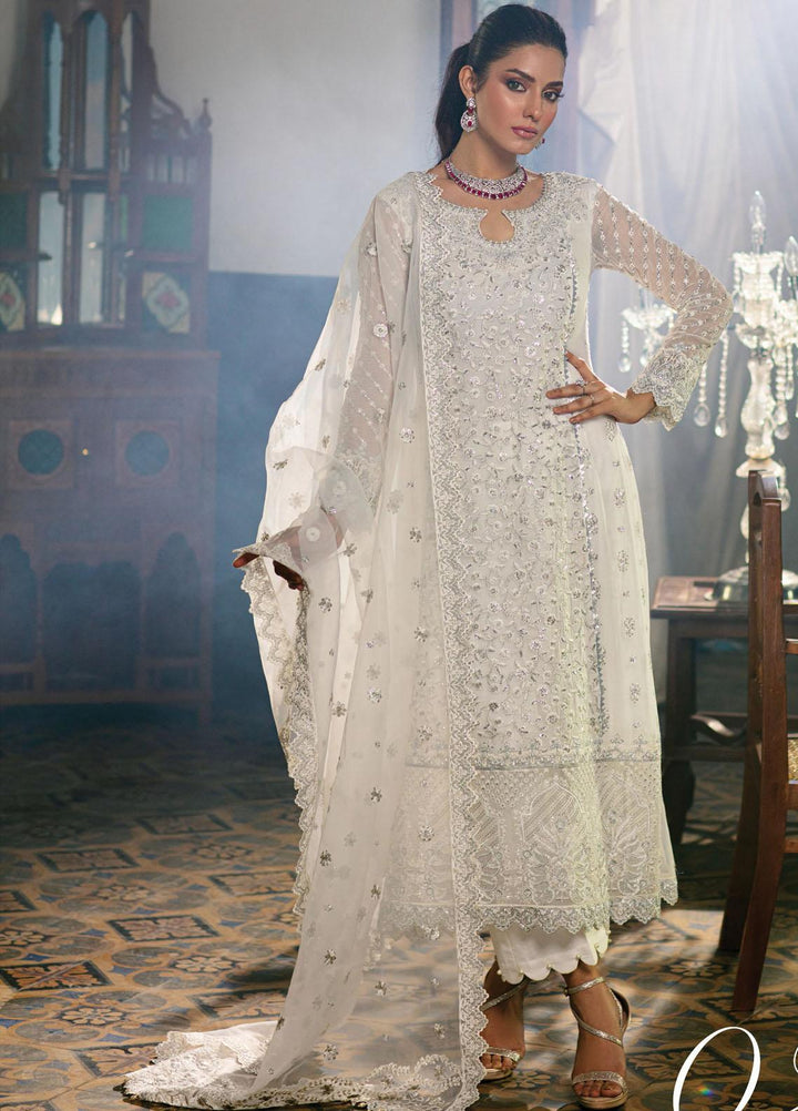Zainab Chottani Embroidered Chiffon Suits Unstitched 3 Piece ZC21WF Miray 02 - Wedding Collection