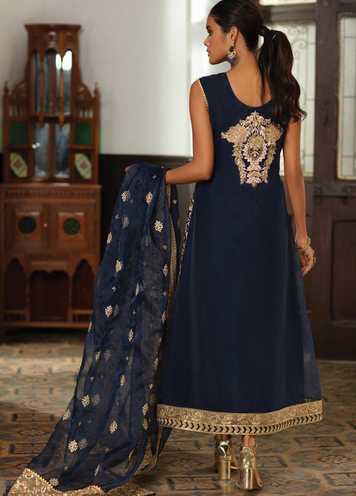 Zainab Chottani Embroidered Organza Suits Unstitched 3 Piece ZC21WF Sanem 07 - Wedding Collection