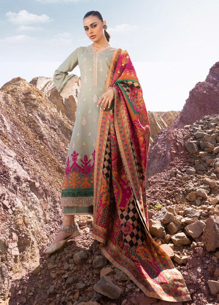 Zainab Chottani Embroidered  Suits Unstitched 3 Piece ZC22W 07 Hayat - Winter Collection