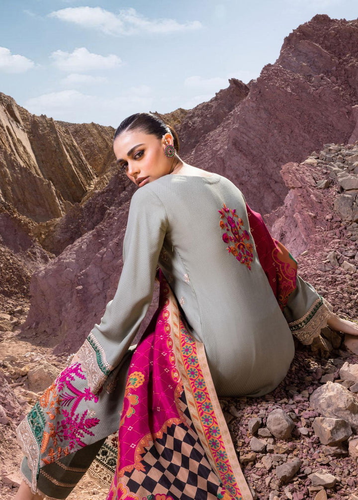 Zainab Chottani Embroidered  Suits Unstitched 3 Piece ZC22W 07 Hayat - Winter Collection