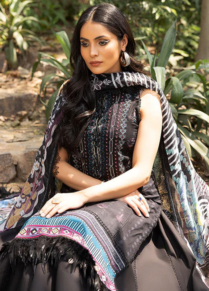 Zaire Print By Izel Embroidered Lawn Suits Unstitched 3 Piece IZL23Z Nia - Summer Collection