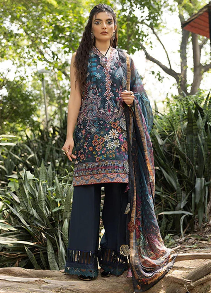 Zaire Print By Izel Embroidered Lawn Suits Unstitched 3 Piece IZL23Z Havana - Summer Collection