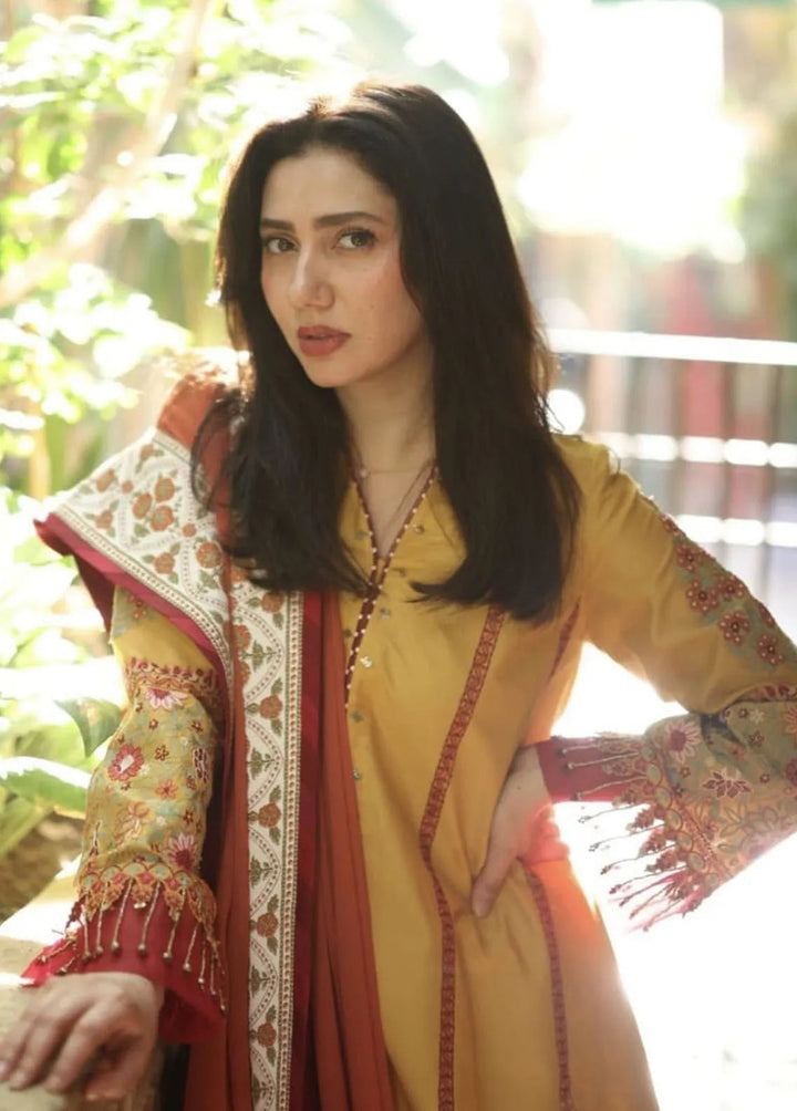 Zara Shahjahan Embroidered Jacquard Suits Unstitched 3 Piece ZS24SS D-10A Sandal - Summer Collection